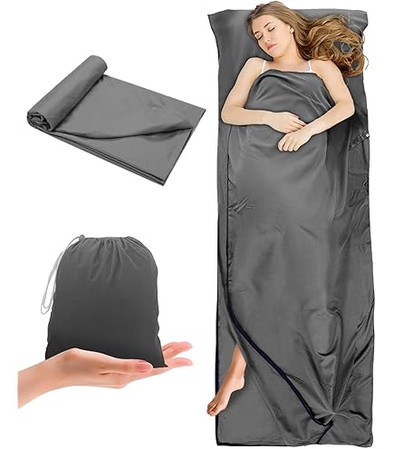 Sacco Lenzuolo Da Viaggio In Cotone - Leggero E Igienico Per Campeggio, Hotel E Trekking - Foto 8