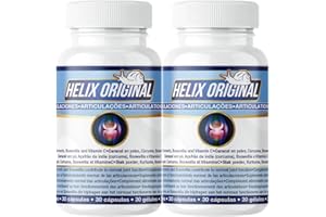 Helix Original - Complément naturel pour les douleurs articulaires | Avec Extrait D'Escargot, Curcuma Et Boswellia | Sans lactose, sans gluten | 2 unités (60 capsules)