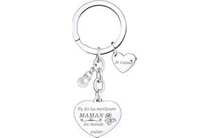 Lumengqi Cadeau Fete Des Meres, Cadeau Maman, Cadeau Anniversaire Maman, Cadeau pour Maman, Original Porte Clef Maman, Idee Cadeau Maman, Cadeau Mere, Cadeau Jeune Maman, Cadeau Maman