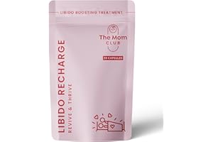 THE MOM CLUB Libido Support for New Moms – Boosts Desire, Energy & Hormone Balance – Daily Supplement with Tribulus, Korean Ginseng, Rhodiola, Magnesium & Vitamin B3 – 60 Capsules – 1 Month Supply