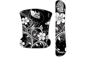 AOKSUNOVA Alfombrilla de ratón ergonómica con almohadilla de gel, teclado reposamuñecas