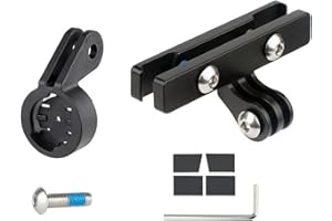 Gettimore Staffa di montaggio per manubrio bicicletta, adattatore luce posteriore con supporto di estensione per Magicshine RN120 ciclismo