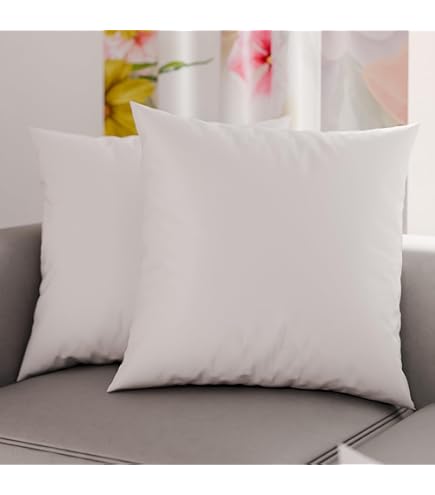 ROOM99 Molly 45 x 45 cm federa decorativa per cuscino, cuscino decorativo, stile moderno, camera da letto, soggiorno, con volant, colore bianco, 1 pez | Leroy Merlin