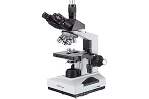 AmScope 40X-2000X Full-Size 17 Lbs Professional Trinocular Lab Biological Compound Microscope with 3D Two-Layer Mechanical Stage