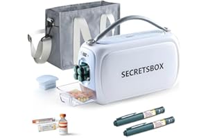 HOME CARE WHOLESALE Frigorifero Portatile per Medicinali, Dispositivo di Raffreddamento per Insulina 2-8℃ Schermo Digitale con Controllo Intelligente della Temperatura, per Viaggi e Auto, Approvato dalla TSA