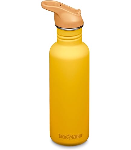 Klean Kanteen Drinkfles-Classic-Narrow 800ml-Flipsportdop-Zwart