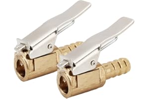 ‎SENZEAL SENZEAL 2 x Hebelstecker Air Chuck Messing neu Reifenfüllnippel Ventilaufsatz Momentstecker (8mm)