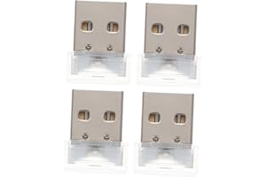 HAWILLOSCH 4pezzi Luce Per Auto Lampada d Atmosfera Usb Luce d Atmosfera Paralume Smerigliato Di Illuminazione Basso Consumo Energetico Illuminazione Ambientale Auto Accessori Portatile