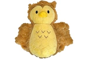 Bite Force Juguete de Peluche Resistente para Perros Wildlife - Fabricado con Kevlar, múltiples Capas con Costuras reforzadas y un chirriador. Ideal para Grandes masticadores (Búho)