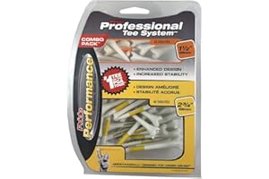 PRIDESPORTS Pride Professional Evolution Lot de 50 Tees de Golf en Plastique, Mixte, Professional System Evolution Plastic
