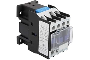 HILITAND 3 Poles Contactor CJX2-1810 24/36/48/110/380V AC Rail Mount Contactor Coil (24V AC)