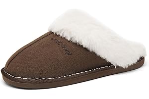 ChayChax Męskie i damskie kapcie zimowe, ciepłe, puszyste, pluszowe pantofle z pianki z pamięcią kształtu, antypoślizgowe