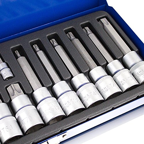 Nussatz 18 Teilig Torx Vielzahn Innen-Inbus Imbus Bit Stecknüsse Torx Nüsse Werkzeug Set - 3