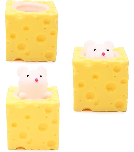 TOYSBIAN CHEESE LAND MINI CHEESE 蓄光 本体のみ Toyland® Mouse 'n' Cheese - Novelty Squeeze Toys - Assorted
