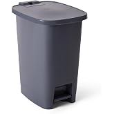 Miss Collection L&uuml;x Serisi Pedallı 25 Litre &Ccedil;&ouml;p Kovası Antrasit