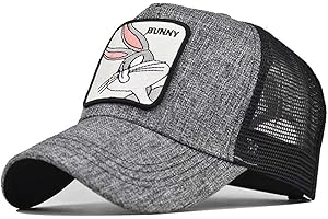 BONFOR Gorras de Hombre Verano Transpirable Bordado de Anime Malla, Gorra de Beisbol para Adulto Adolescentes