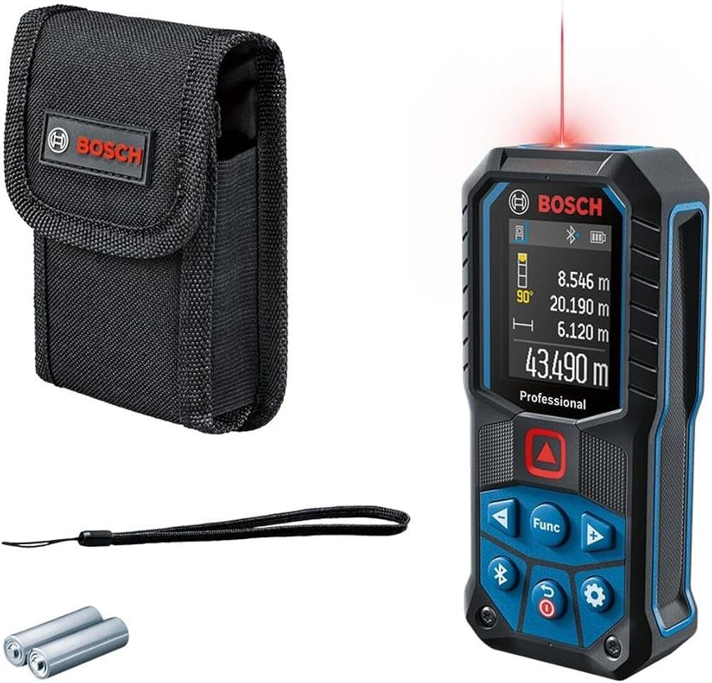 Bosch Professional GLM 50-27 C Lazerli Uzaklık Ölçer (50m Ölçme Alanı, 4 sn. Ölçme Süresi, 2 x AA Pil, IP 65 Toza Karşı Koruma Sistemi, Kırmızı Lazer, Taşıma Kayışı, Koruma Çantası)