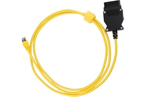 Annlpoy 1pcs Cavo enet obd2, Cavo interfaccia ethernet obd2 da 2 m,Interfaccia di Codifica e Programmazione, Compatibile con BMW ICOM ISTA+, Bootmod3, BimmerCode per Serie F, G, 1, 3, 5, 6, 7, GT, X