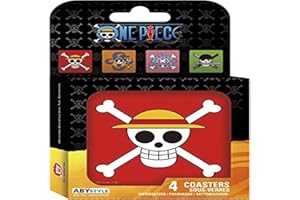 Abystyle Marvel One Piece Lot de 4 Dessous-de-Verre pour Adulte Motif tête de Mort
