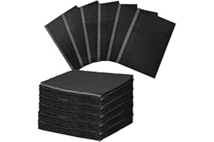ZUMVIVIN 50 Stk Dental Lätzchen | Tattoo Unterlage | 3 Lagig Wasserdichte Einweg Papiertischdecke Zubehör 45 x 33cm (50, Schwarz)