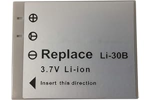 amsahr BT-OLYLI30B-1CT Digital-Ersatz-Kamera und Camcorder-Akku Grau