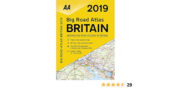 Big Road Atlas Britain 2019 Sp Aa Road Atlas Britain Amazon De Aa Publishing Fremdsprachige Bucher