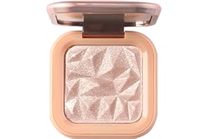 Shefave Highlighter Makeup Palette,Highly Pigmented Shimmer Colours Powder,Enhance Makeup Long Lasting Lightweight Silky Cosmetics Make Up Gifts (02 Nude Pink)