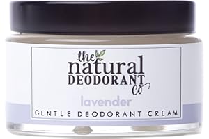 The Natural Deodorant Co, Gentle Deodorant Cream Lavender 55g, Aluminium Free, Plastic Free, Sensitive Skin