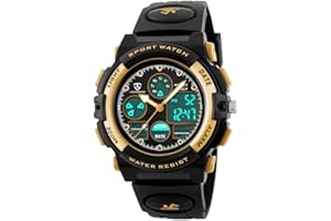 aswan watch Orologi, Orologi per bambini, Adolescenti Sport all'aria aperta Orologi digitali Orologi digitali multifunzione impermeabili con luci a LED e orologi da polso per bambini
