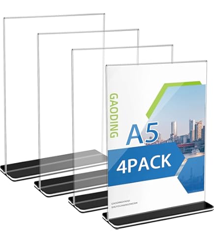 Présentoirs De Table A5,Lot De 4 Support De Présentation Avec