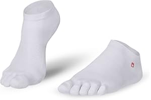 KNITIDO Track & Trail Ultralite Fresh | Chaussettes à orteils pour course à pied basses et légères, avec Coolmax®
