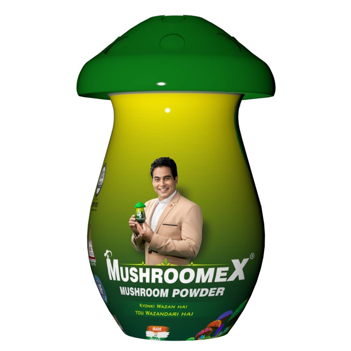 Mushroomex 100 Gram Mushroom Powder Ayurvedic Weight Gainer for Men Women and Adults with Natural Ingredients to Improve Stam