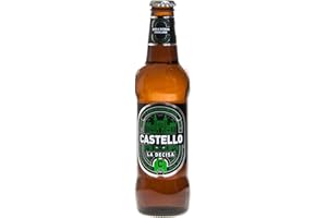 BIRRA CASTELLO - LA DECISA BIRRA BIONDA FRIULANA 100% Malto d' orzo ITALIANO - 33 CL (24 Bottiglie)