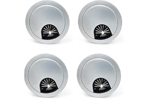 Metall Kabeldurchführungen kabeldurchführung Schreibtisch für Büro & Arbeitsplatten Schreibtische Zinklegierung Kabeldurchlass Schreibtischkanal(Lewttyer) (60mm)