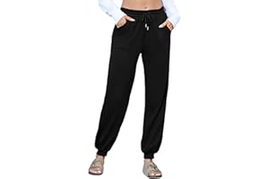 Marvmys Joggers for Women Baggy Sweatpants with Pockets Tracksuit Jogging Bottoms High Waist Cargo Trousers Drawstring Workout Sport