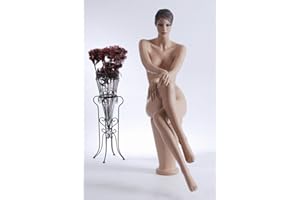 Eurohandisplay QT-16 weiblich sitzend Schaufensterfigur Schaufensterpuppe mit herausmoderierter Frisur Mannequin