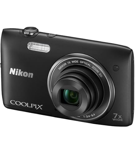 Nikon Coolpix S3400 (7x Optical Zoom, 20.1 MP, Black): Amazon.co