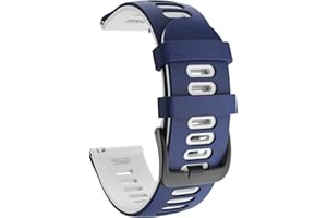 OVERSTEP Armband Kompatibel mit Garmin Vivoactive 3/Venu/Vivomove 3/Luxe/Style/HR, 20mm Weiche Silikon Armbänder Sport Ersatzband für Vivoactive 3 Music/Forerunner 245/645 Music