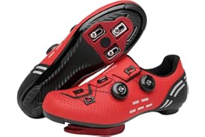 XUANKE Road Cycling Shoes Mens SPD-SL/SPD/Delta/KEO Compatible with Peloton Bike Indoor Outdoor Road Bike Riding Shoes Women's Black MTB