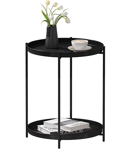 Tavolino Da Caffè Tucson WOMO-DESIGN – Rotondo, Piano In Vetro 5 Mm, Struttura In Acciaio Argentato, 43x45 Cm, Moderno E Leggero Per Soggiorno