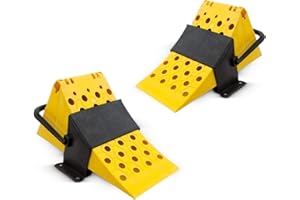 MGF - 2 protezioni anti-scivolo per camion, 6.500 kg, per rimorchio, roulotte, colore: giallo