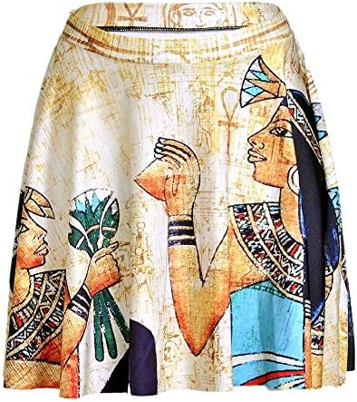Plus Size Mini Ancient Egyptian Woman Skirts 3D Skirts