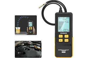 LUTIFIX AS503 Engine Oil Tester Kit Gasoline & Diesel Engine Oil Quality Test Kit Transmittance & Temperature Analysis Detector with 31.5 inch Flexible Probe, 2.8-inch Backlit Display