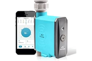 AKIN Water Timer, Bluetooth ＆ WiFi Smart Irrigation System Garden Watering Timer Programmable, IP67 Waterproof Watering System with Rain Delay, Auto/Manual Watering