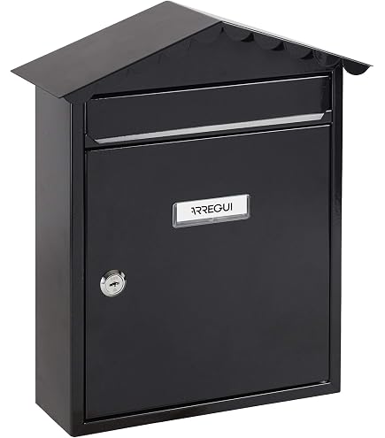 ARREGUI Premium E5601-BIR Brievenbus Met Vogels Motief - Wit/Zwart Formaat M DIN A4