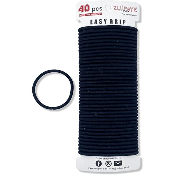 100 Pezzi Fasce Elastici Per Capelli, 2Mm Elastici Capelli Neri, Nero - Foto 7