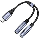 VegGieg Type-C to 3.5mm Aux ve Mikrofon D&ouml;n&uuml;şt&uuml;r&uuml;c&uuml; Adapt&ouml;r DAC Chip HiFi Ses Kartı