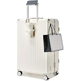 Kono 20" Cabin Suitcase / Medium Suitcase 24" / Large Suitcase 28", Hard PC Travel Suitcase without Zipper with TSA, 4 Wheels
