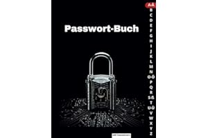 Passwort Buch A4: Passwort Manager Deutsch mit Register A-Z für einfache Übersicht: Großer Hardcover Organizer mit Sicherheit für lange 648 Passwörter, Krypto und Wallets