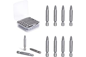 FamlTol Puntas Atornillador, Puntas Destornillador, Acero Aleado Broca Cruzada Para Construcción, Carpintería y Accesorios De herramientas de perforación automotriz | 18 piezas | PH2 x 50 mm